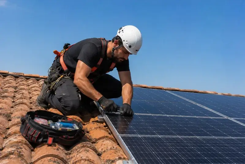 Maintenance et monitoring de panneaux solaires à Virson